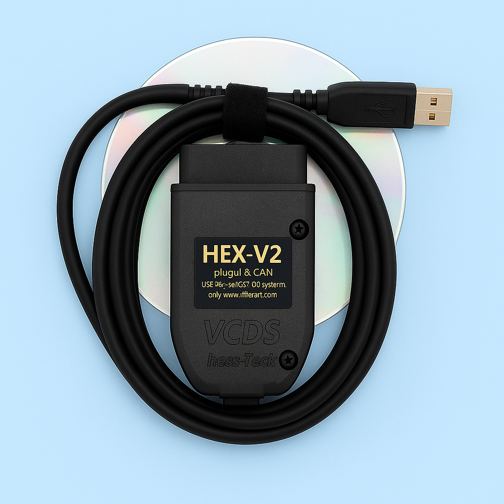 Câble de diagnostic VCDS HEX-V2 2025– Expédié de France avec CD d’installation Activée