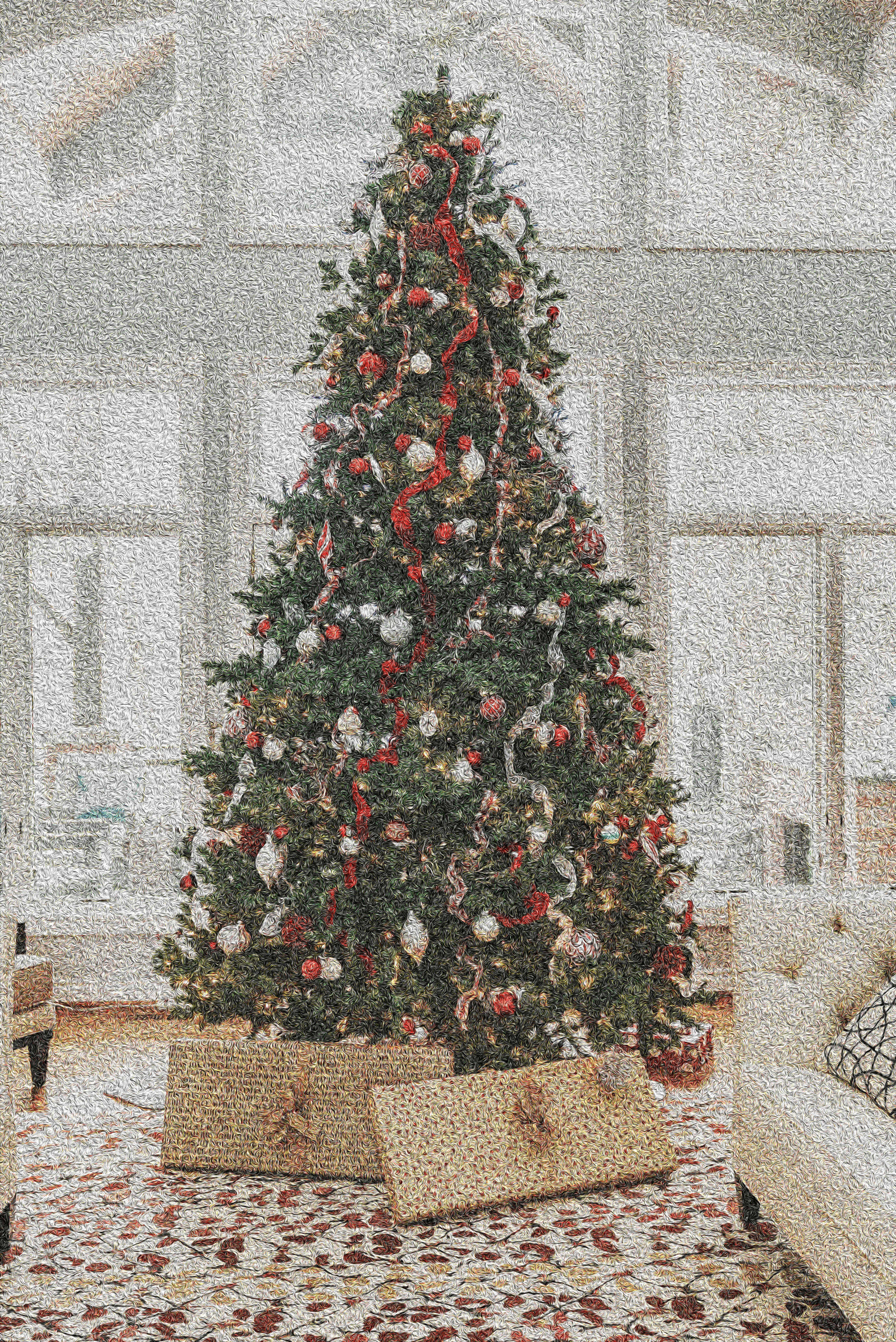 Colorful christmas tree