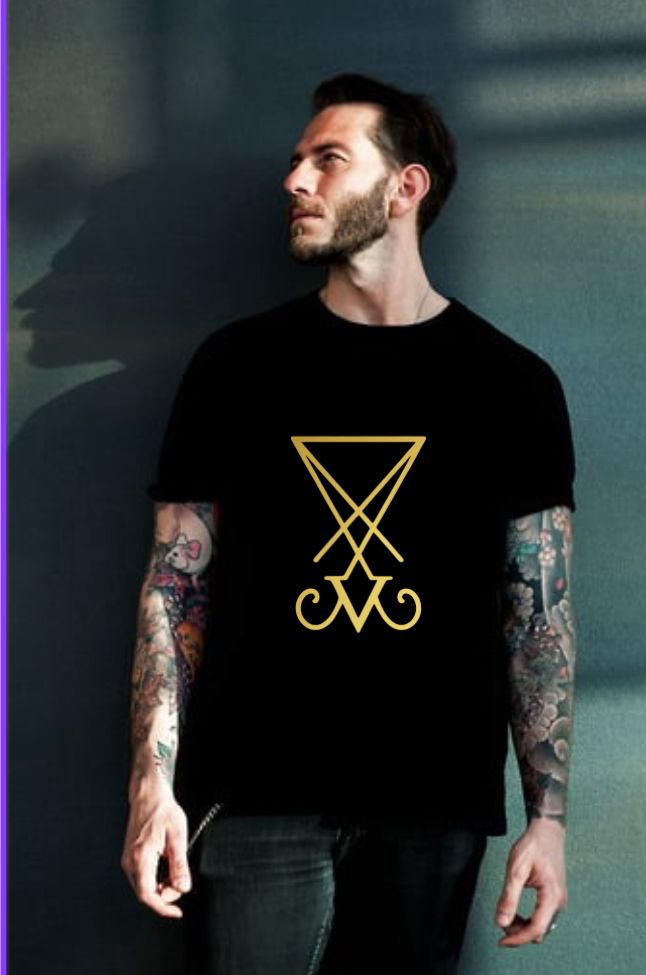 Black T-shirt - Série Sigilos - Lúcifer