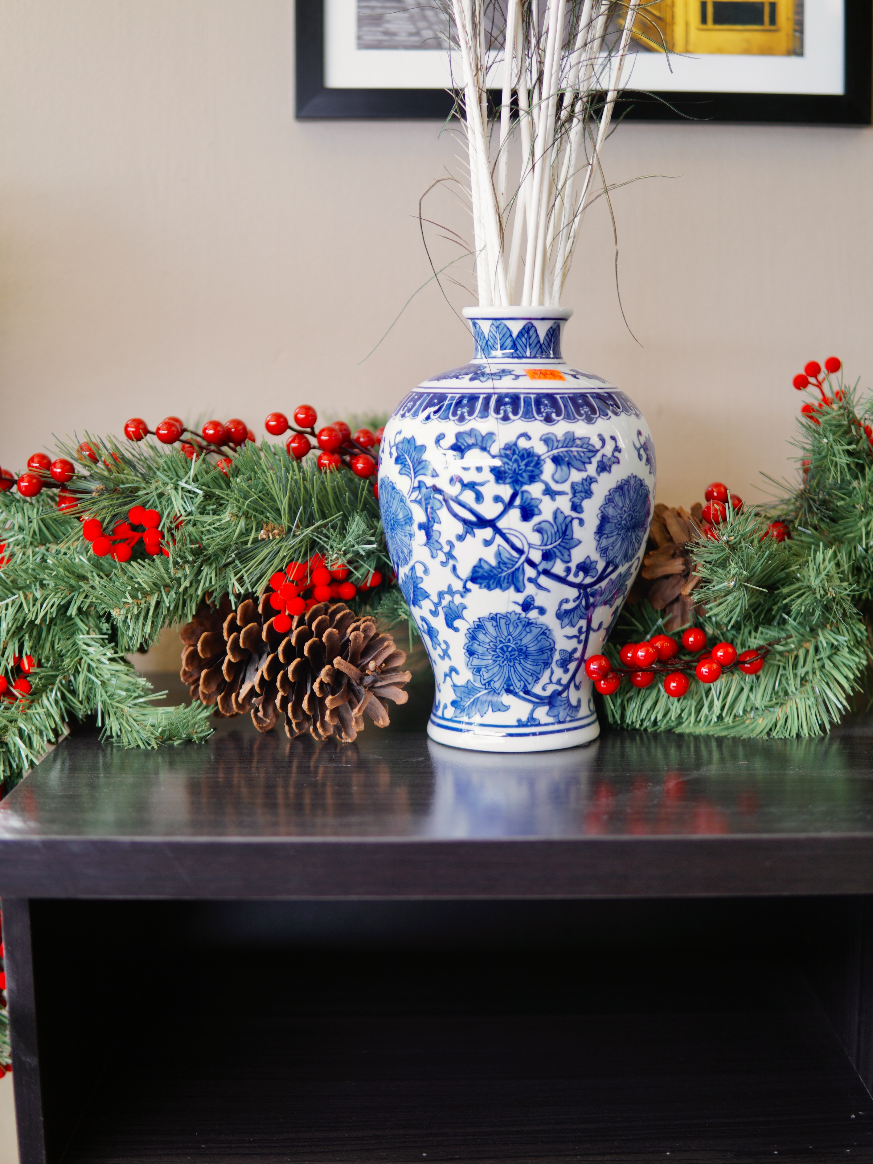 Pine Garland w/ Berries & Cones