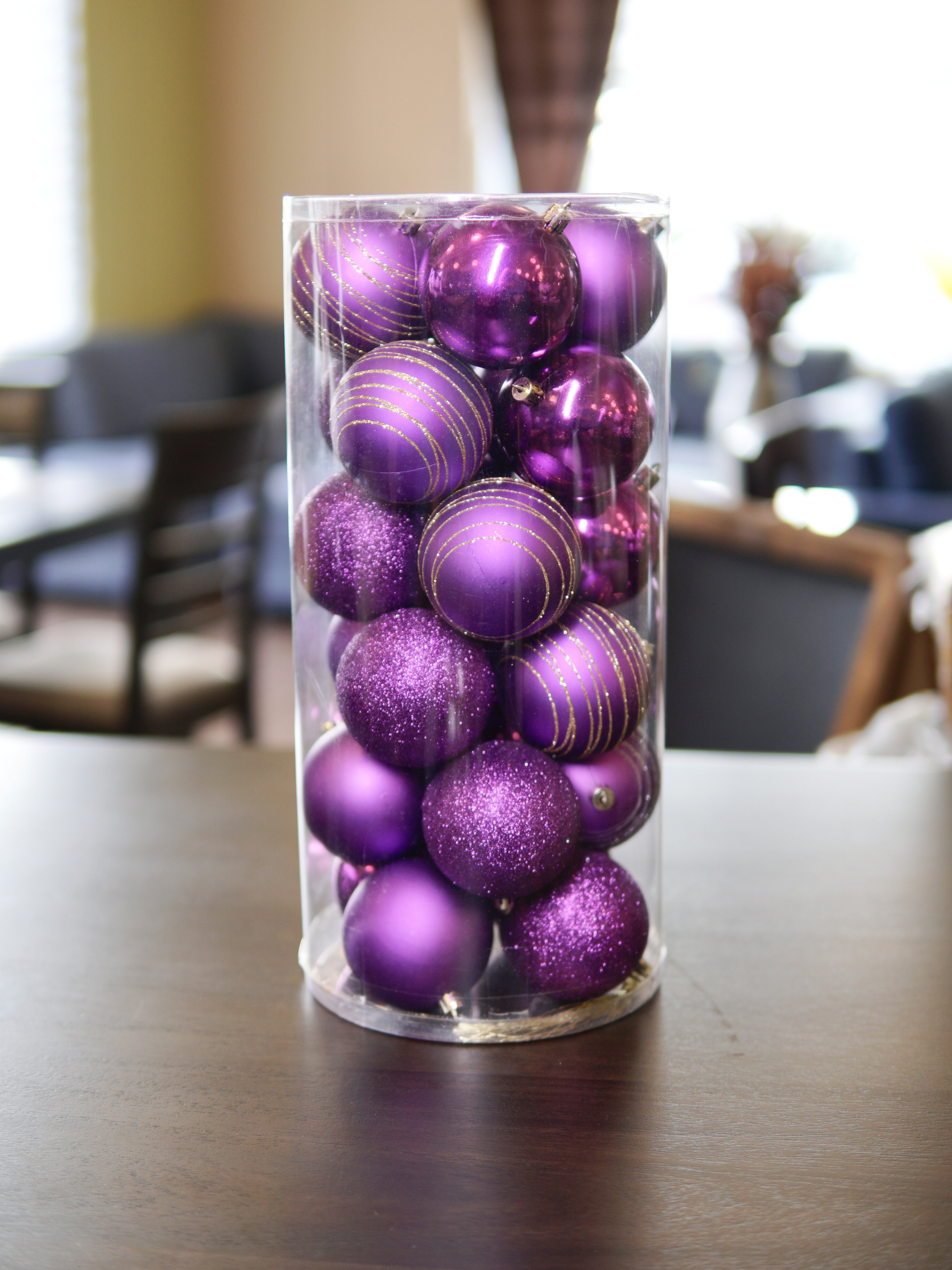 Purple Christmas Ornament Sets