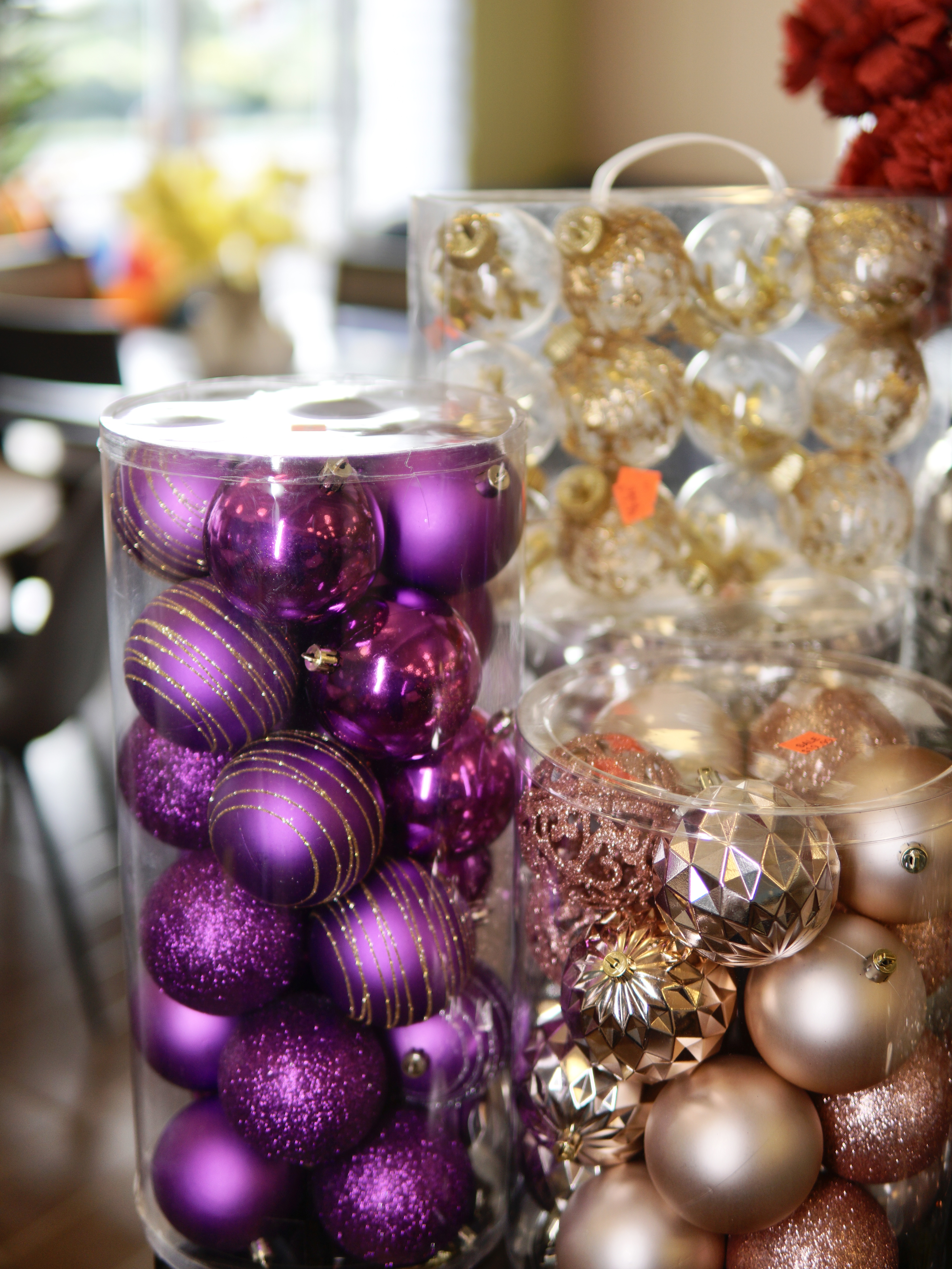 Purple Christmas Ornament Sets