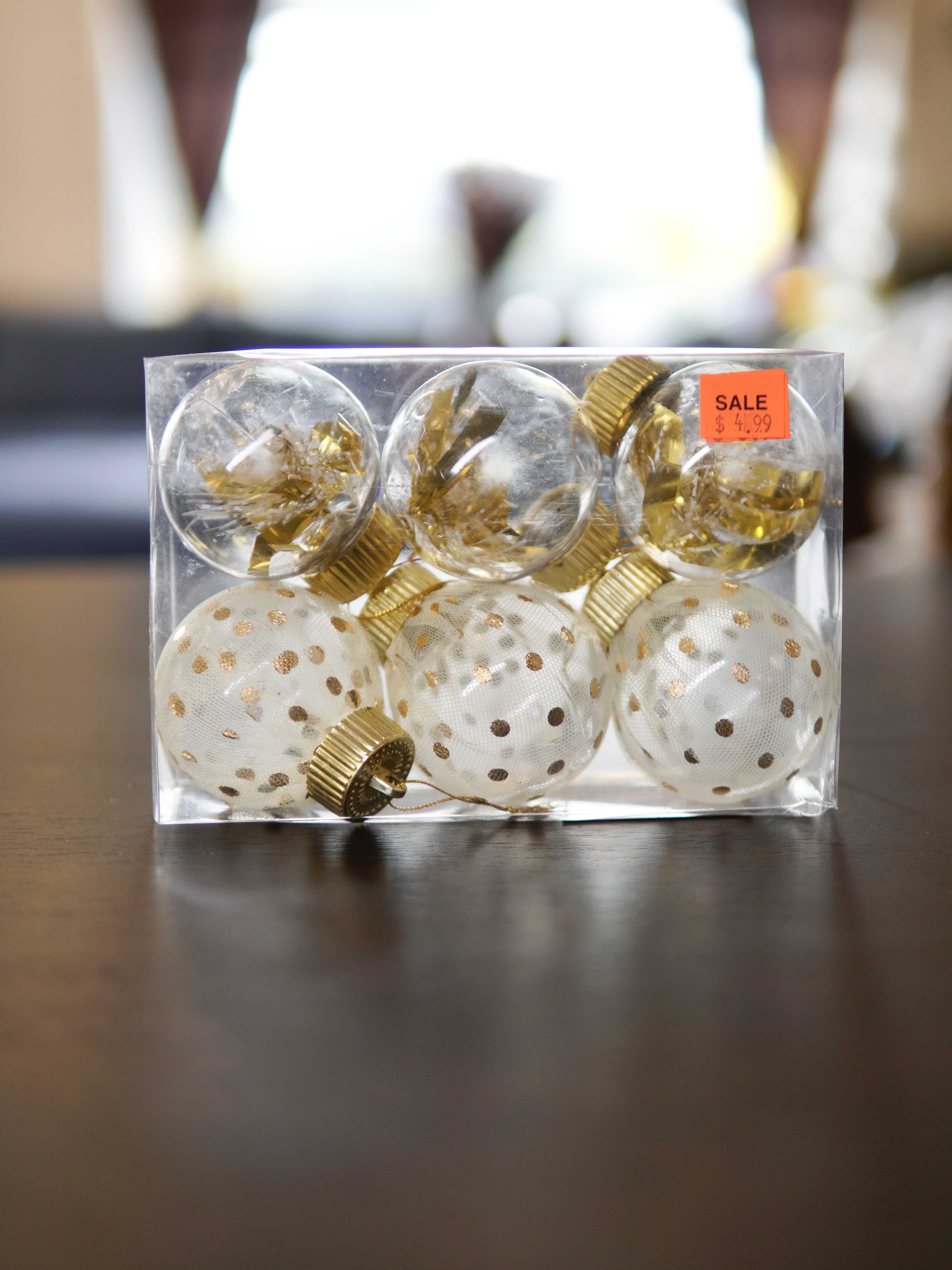 Mini Clear Ornaments