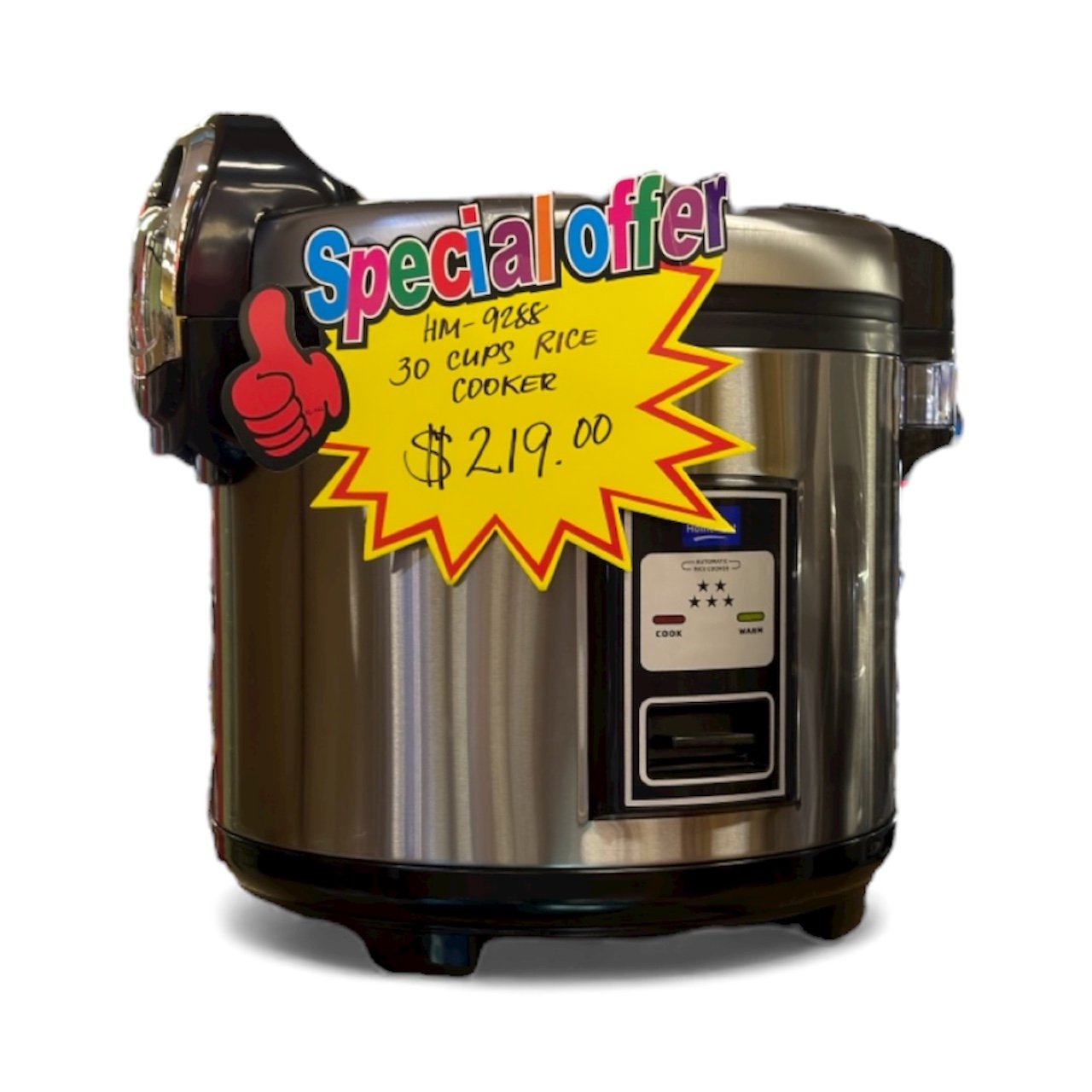 Home Mart Rice Cooker (30 Cups)