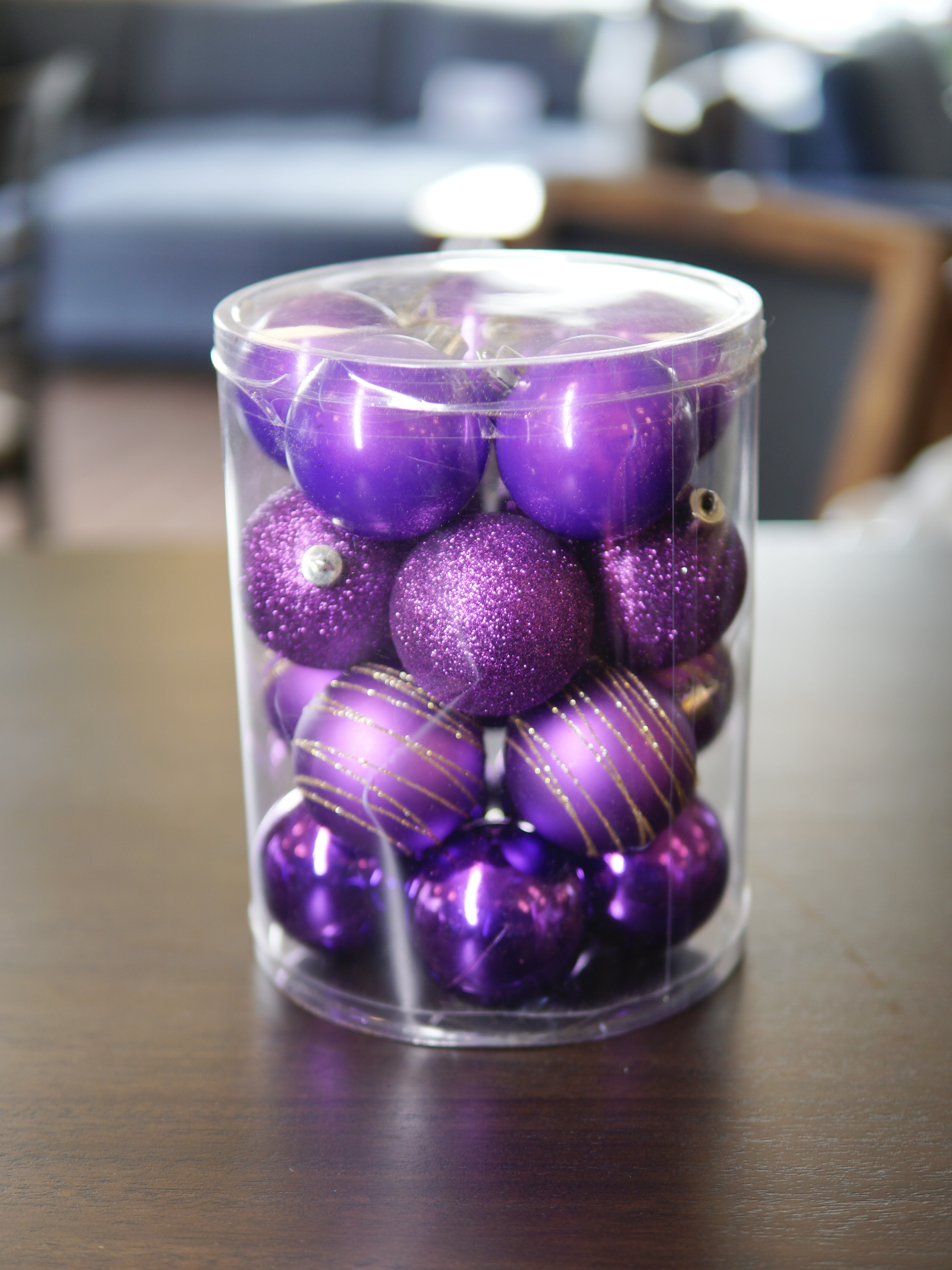 Purple Christmas Ornament Sets