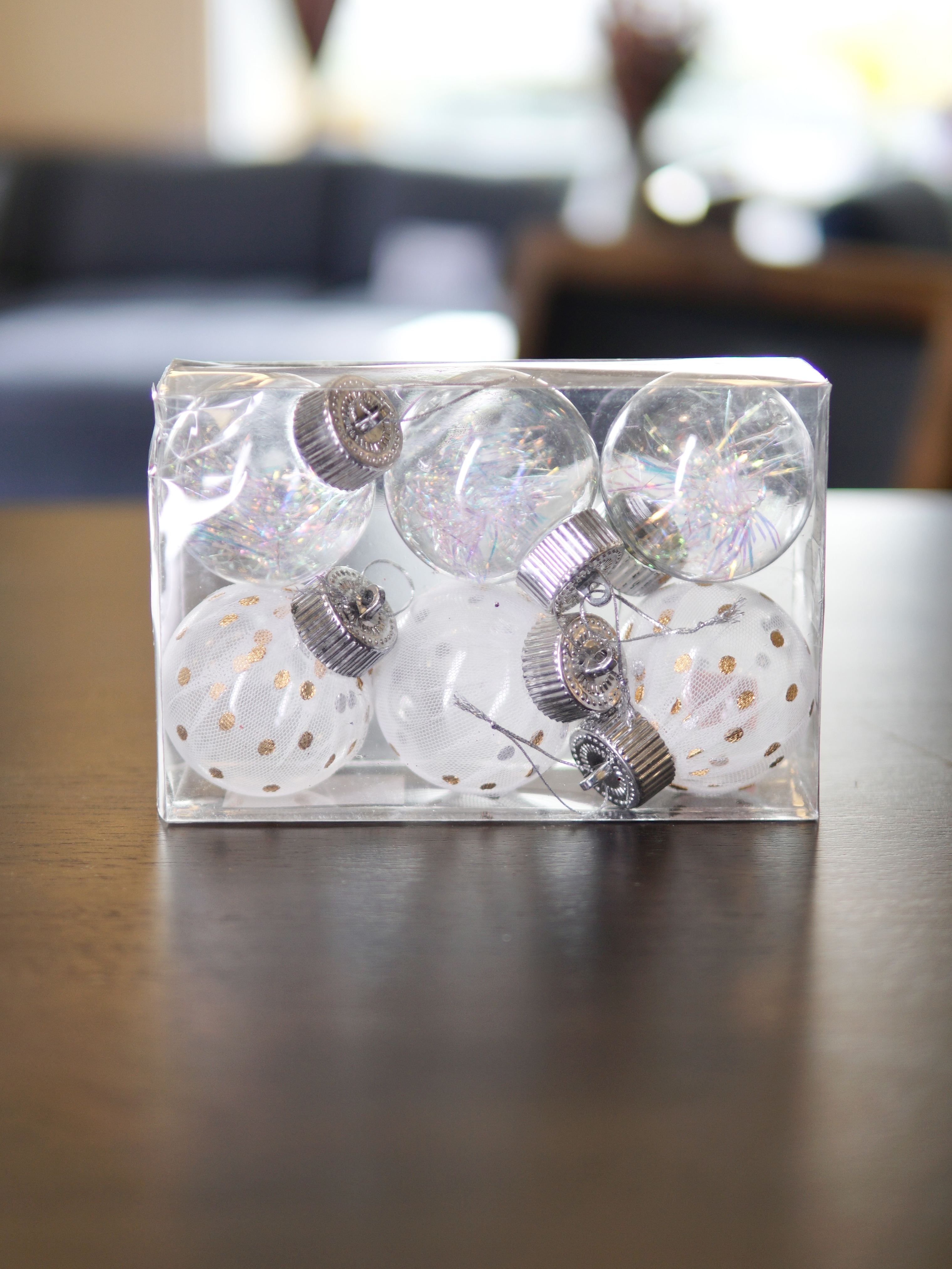 Mini Clear Ornaments