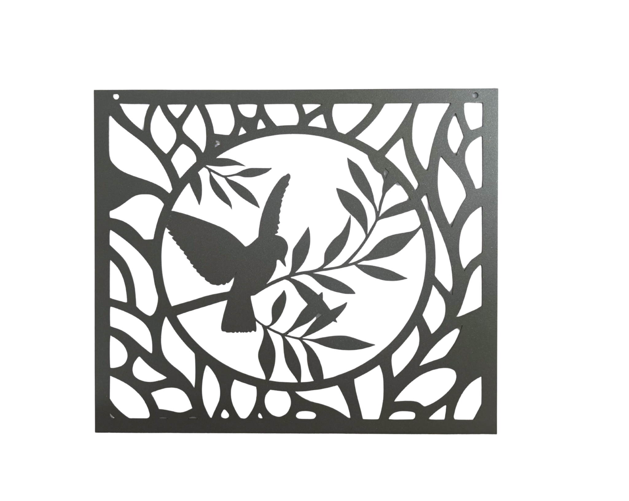 Décoration murale métal – Colombe de la paix