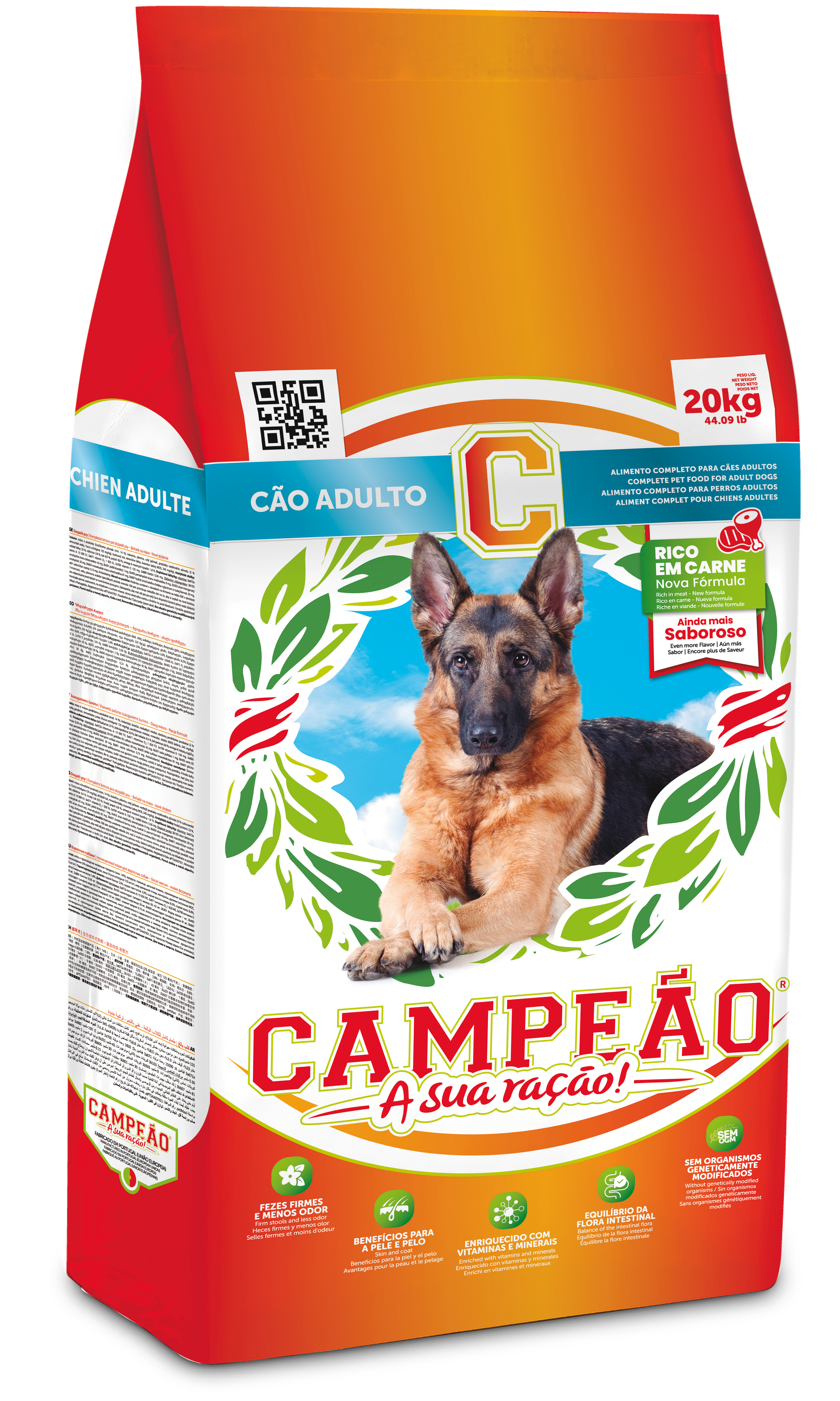 Campeão Croquettes pour chien adulte 20kg