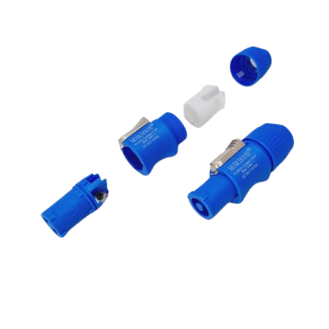 Powercon Male Blue Connector