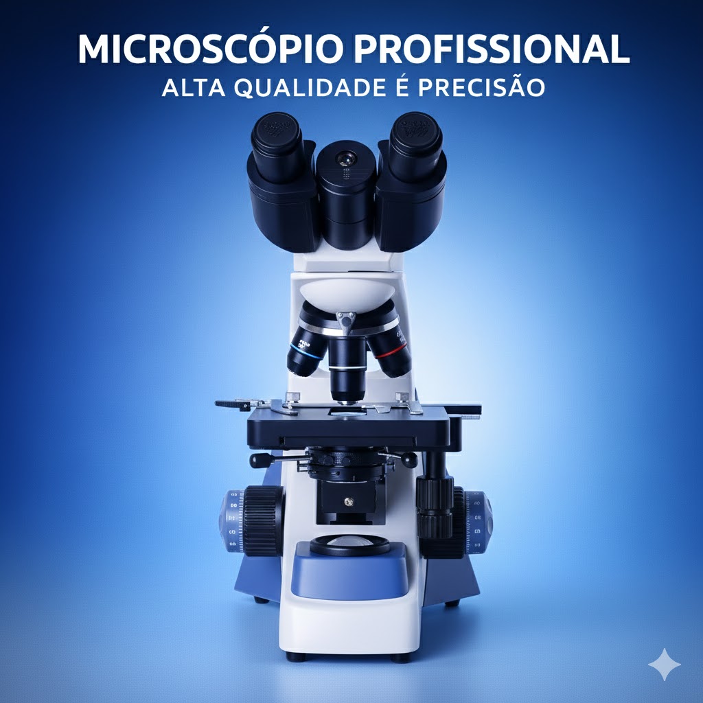 Microscópio Biologico binocular finito acromatico 1000x