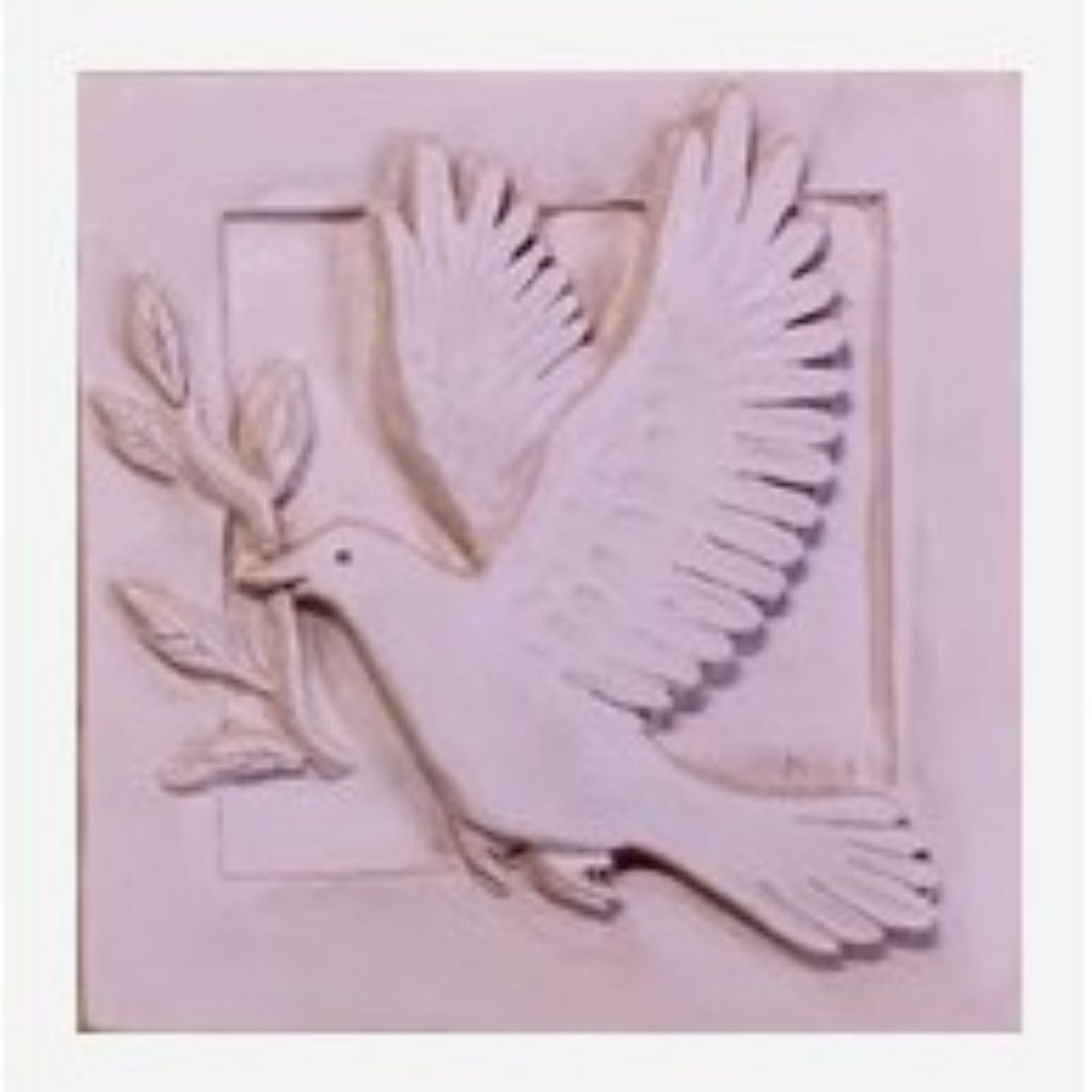 Dove -- Handcarved Terra Cotta Tile