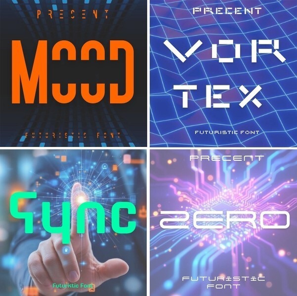 1000+ Futuristic Fonts Bundle | PLR MRR | Techno & Sci-Fi Font Pack