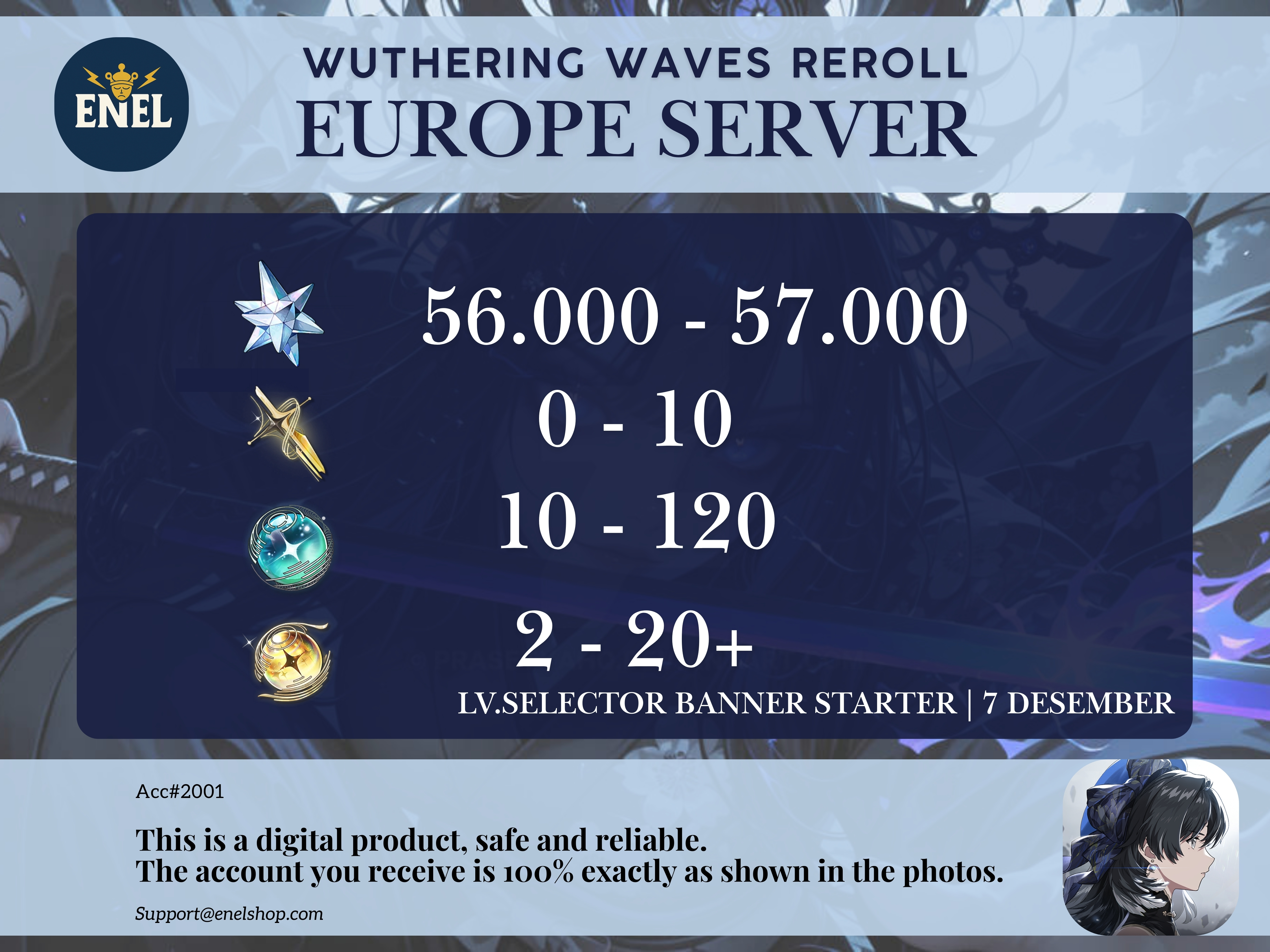Europa | EU - W | Wuthering Waves