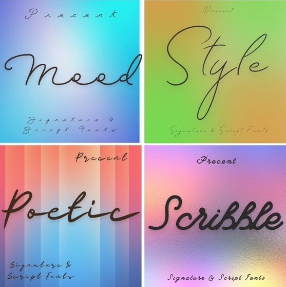 1000+ Handcrafted Signature Fonts | Mega Bundle with PLR & MRR | Luxury Script Font Collection