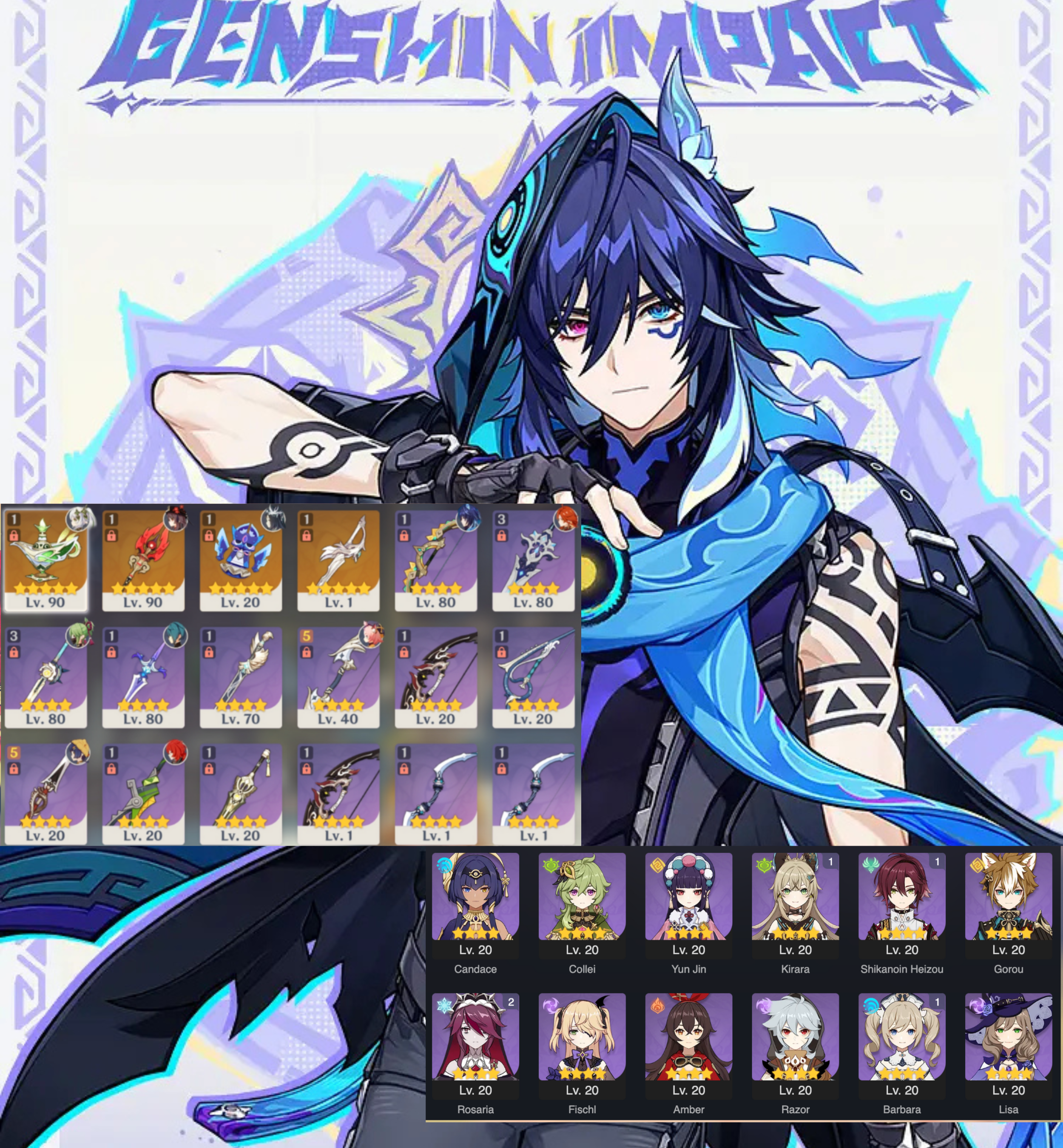 Genshin Impact Europe Server Account Level 55