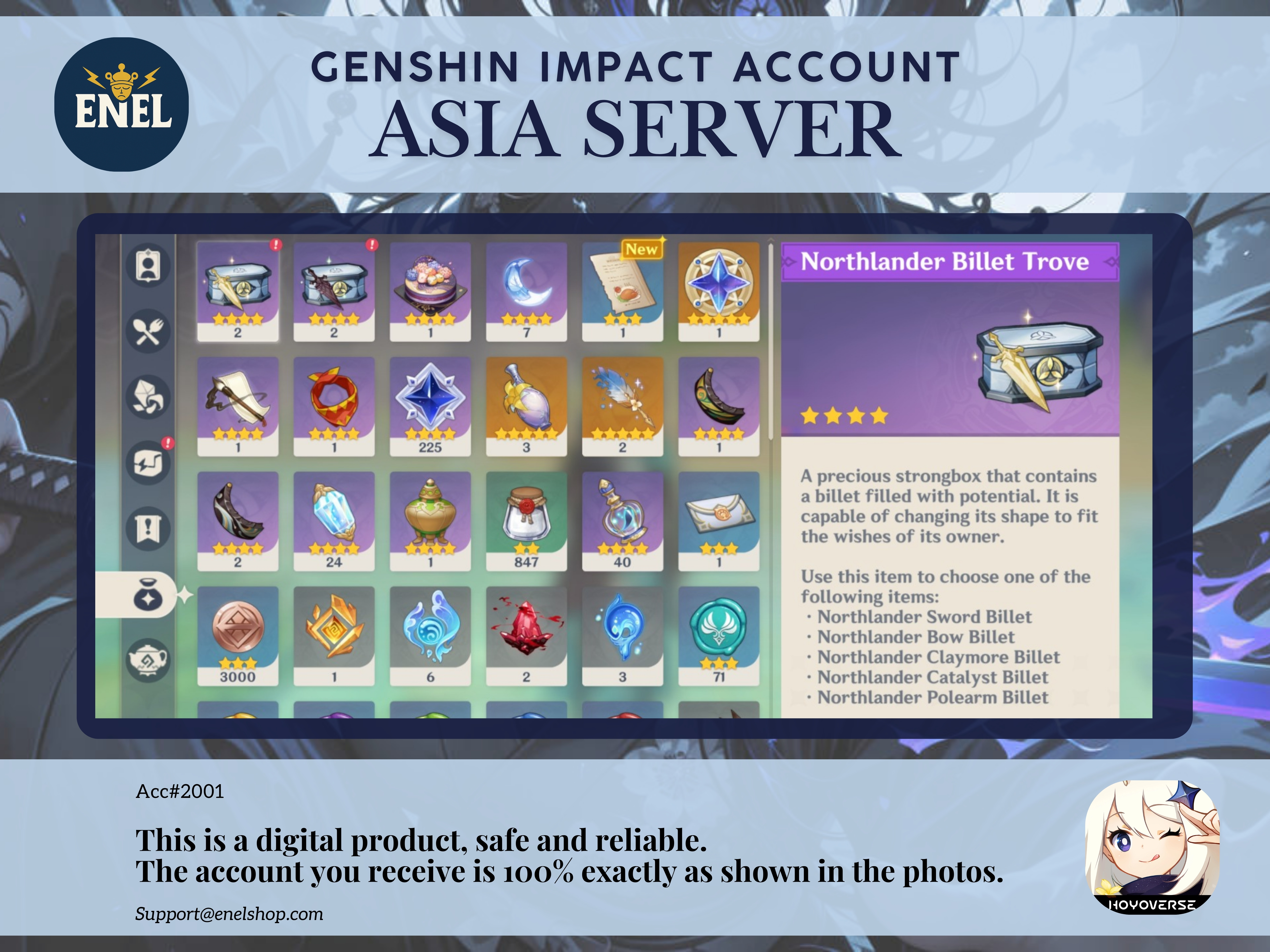 Genshin Impact Account - Asia Server Ar 59