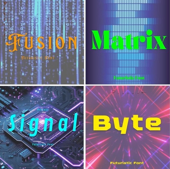 1000+ Futuristic Fonts Bundle | PLR MRR | Techno & Sci-Fi Font Pack