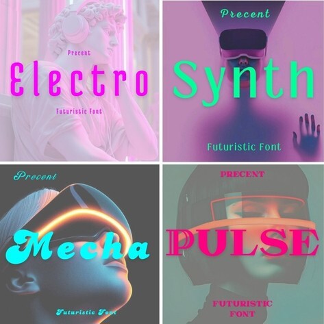 1000+ Futuristic Fonts Bundle | PLR MRR | Techno & Sci-Fi Font Pack