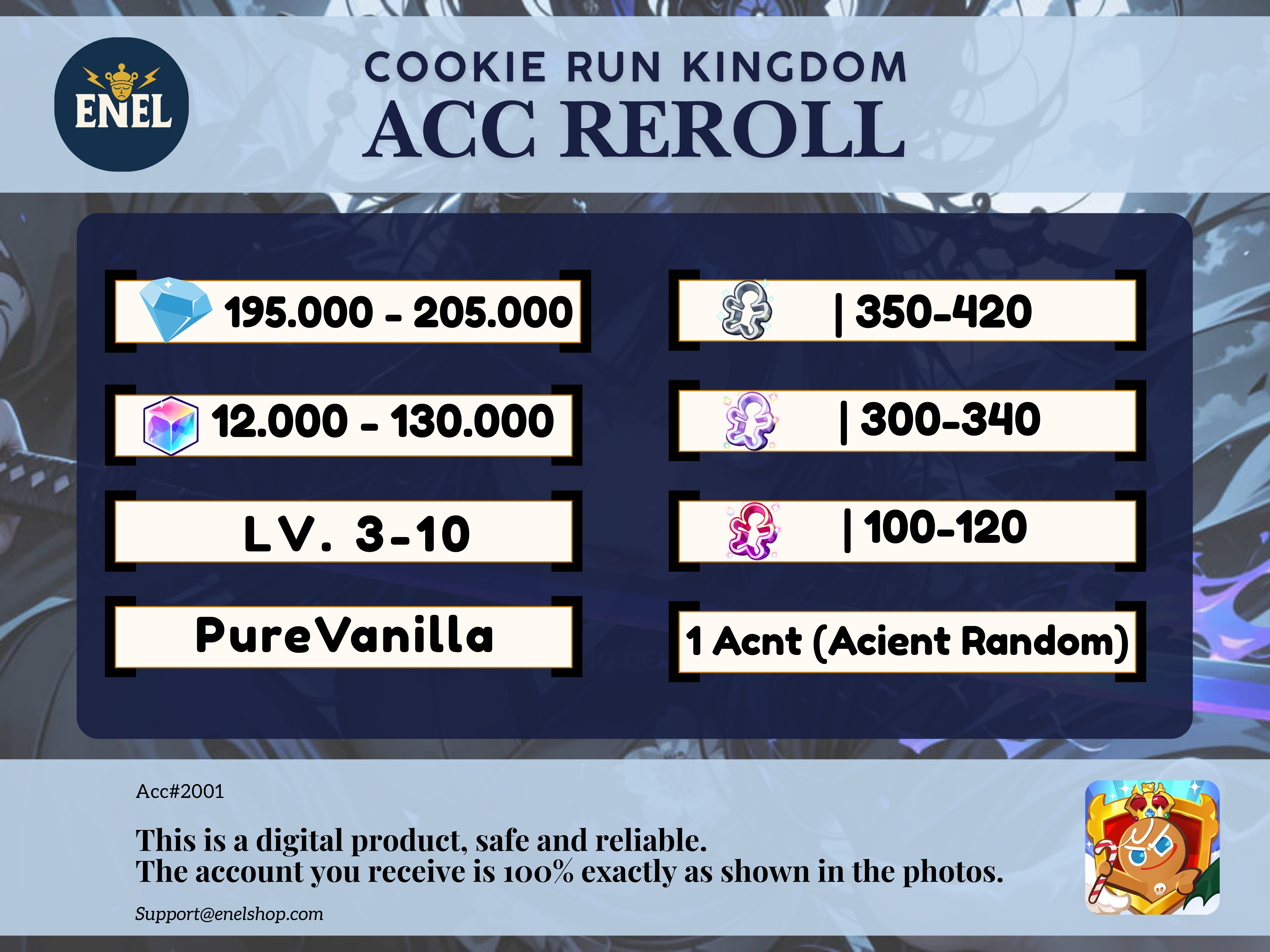 Cookie Run Kingdom Account Reroll C-2