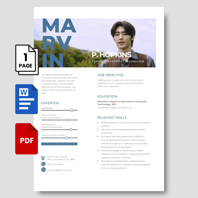 Commercial Manager Resume Template | 2-Page Editable Professional CV in PDF & Word | Business & Contract Management Resume Desi