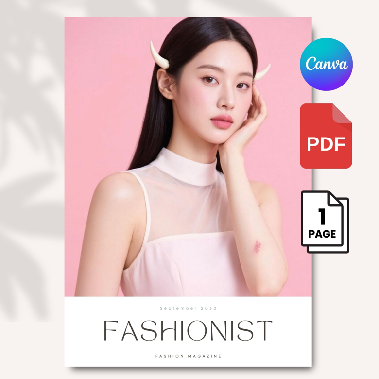 Pink Editorial Media Kit Template | Fashion Influencer Press Kit Canva | Aesthetic Minimalist PR Kit for Instagram or TikTok Cr