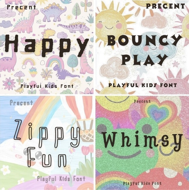 1000+ Playful Kids Fonts Mega Pack Bundle | Fun, Cute & Bold |