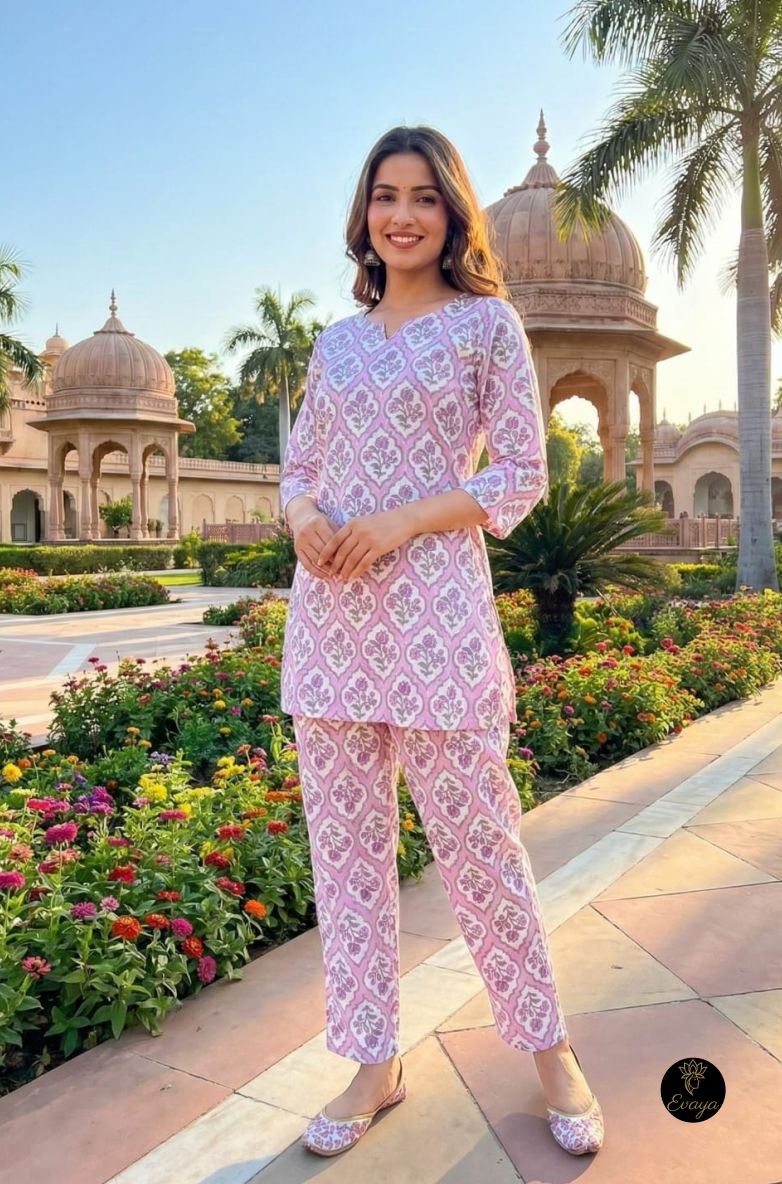 Cotton Printed Cotton Co-ord Set