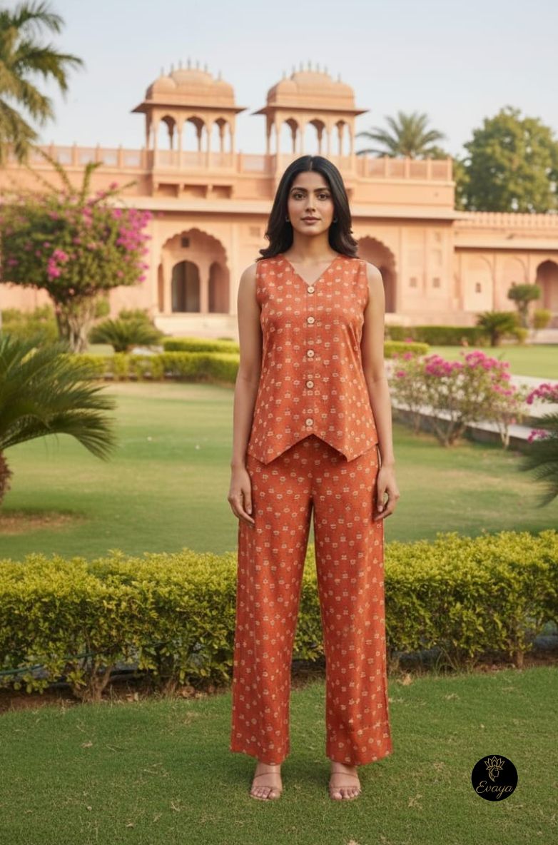Ethnic Printed Co-ord Set