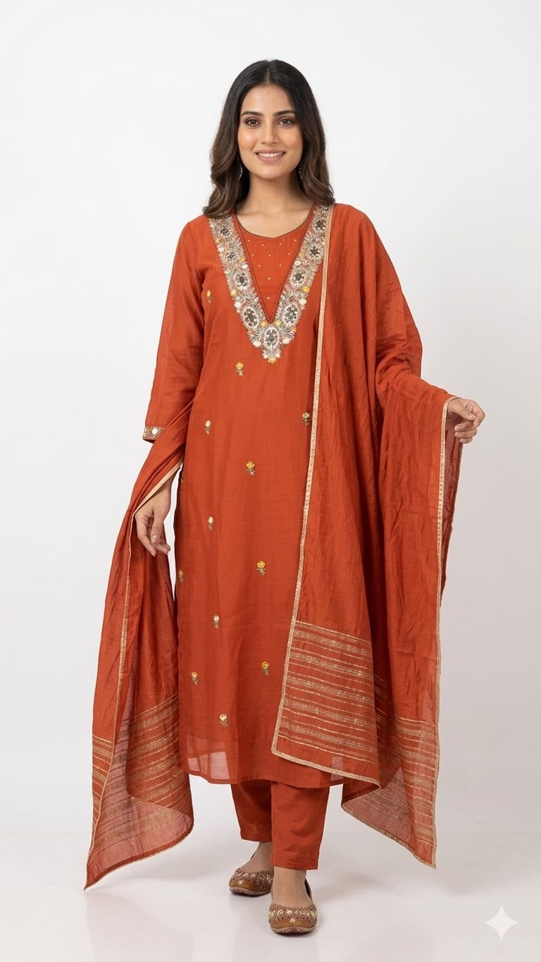 Embroidered Kurta Set
