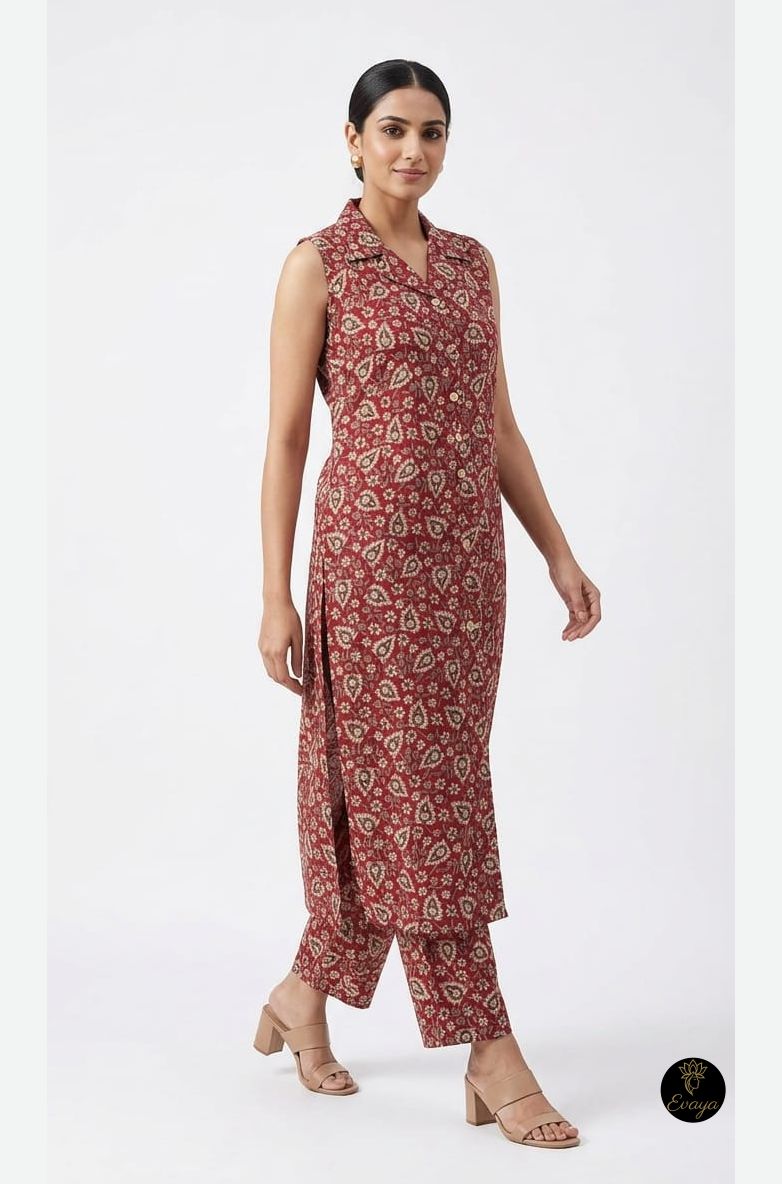Printed Cotton Co-ord Set