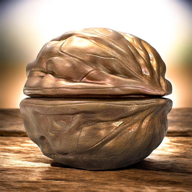 10pc Lot Walnut Candle Vessel - 5oz