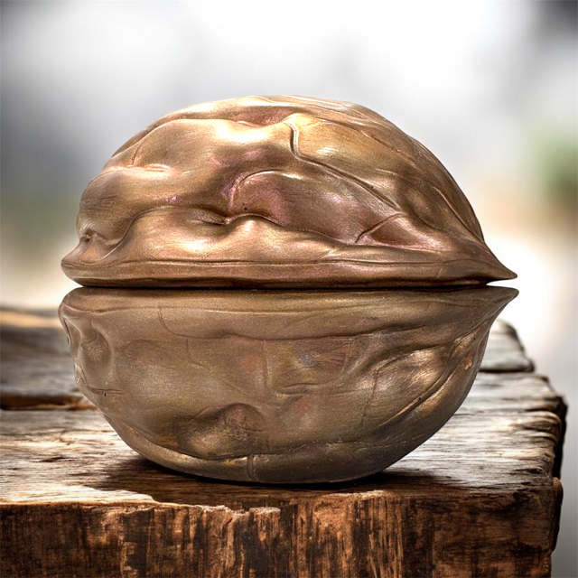 10pc Lot Walnut Candle Vessel - 5oz