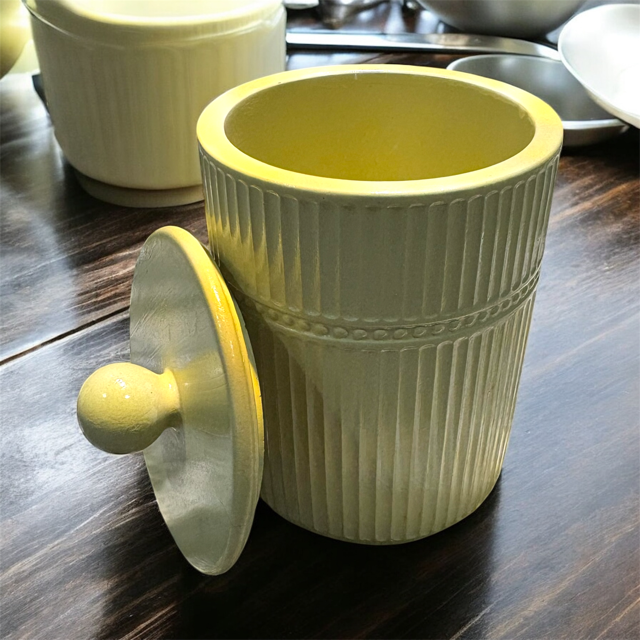 10pc Lot Stripped Candle Vessels (lid included) - 10.5oz