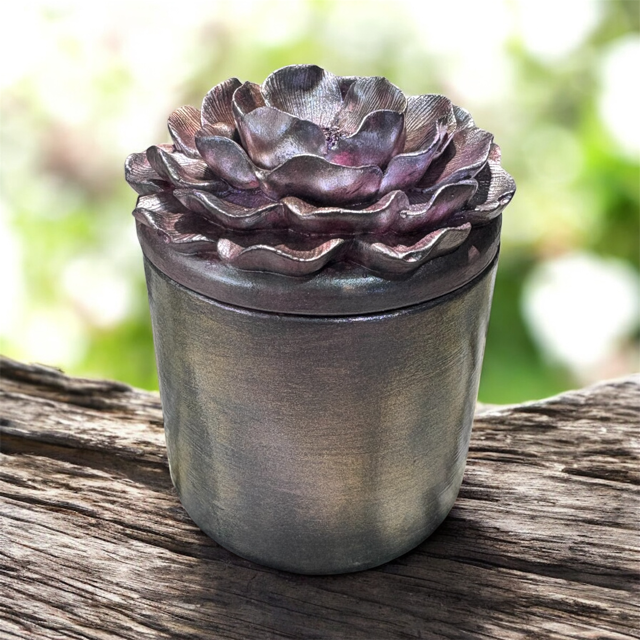 10pc Lot "Bloom" Candle Vessels (lid included) - 6oz