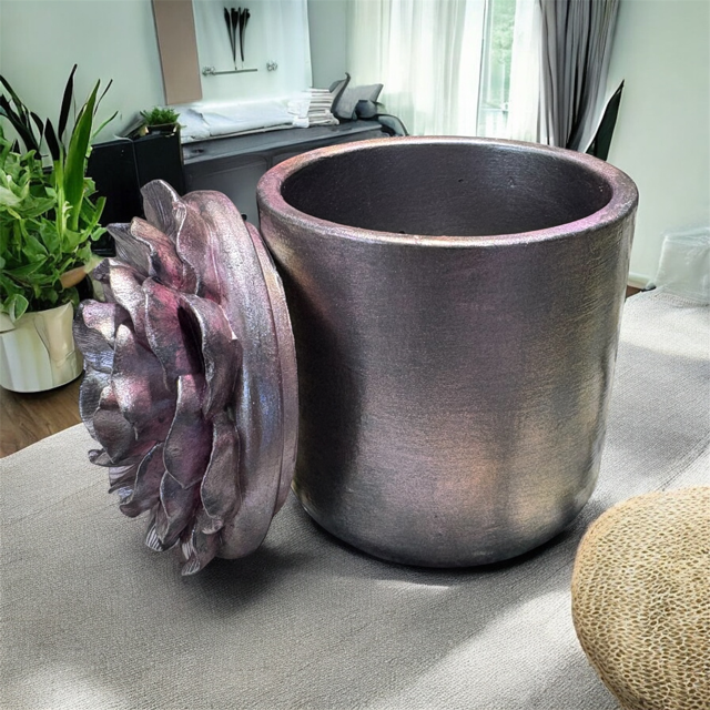 10pc Lot "Bloom" Candle Vessels (lid included) - 6oz