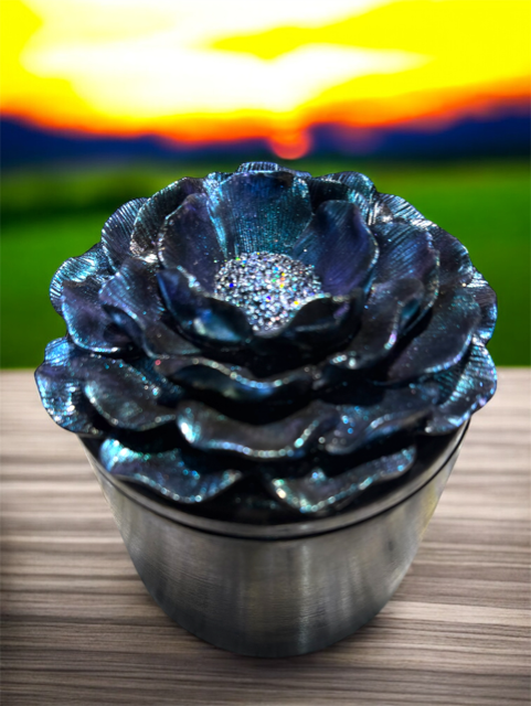 6pc Lot Opaline Rose Candle Vessel (lid included) -16oz