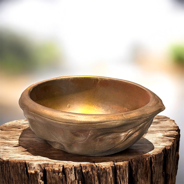 10pc Lot Walnut Candle Vessel - 5oz