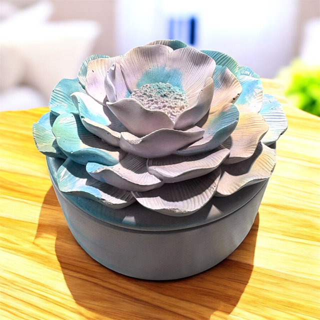 6pc Lot Morning Sky Candle Vessel (lid included) -9oz