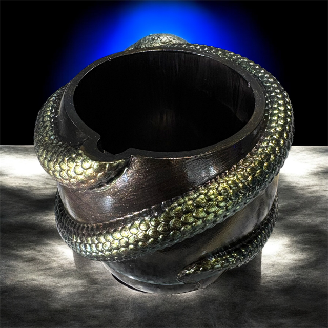 10pc Lot Serpent Egg Snake Candle Vessels (lid included) -5oz