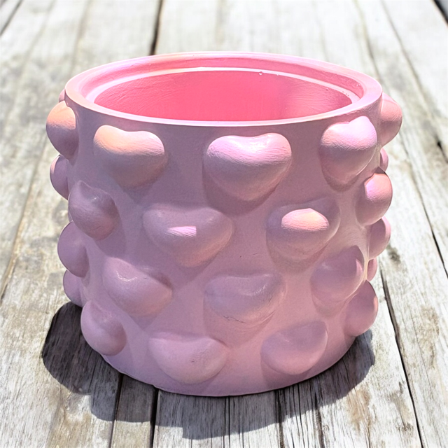 10pc Lot Filled With Love Candle Vessel (lid included) -8.6oz