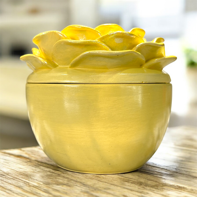 6pc Lot Eternal Rose Candle Vessel (Lid Included) - 7 oz