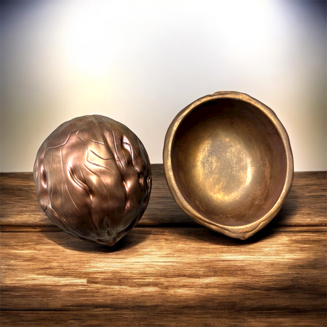 10pc Lot Walnut Candle Vessel - 5oz