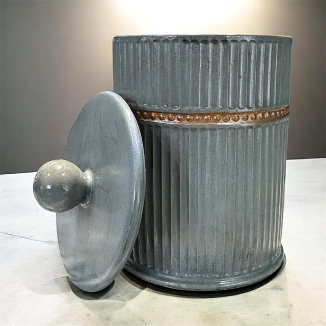 10pc Lot "Slate Luxe" Candle Vessels (lid included) - 10.5oz