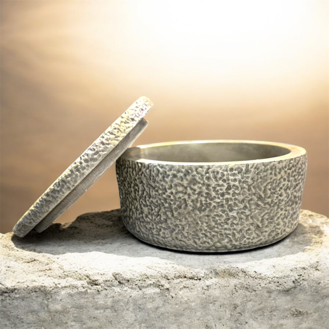 10pc Lot Textured Horizon Candle Vessel (lid included) -10oz