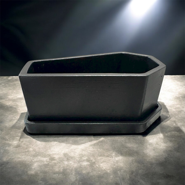 10pc Lot Large Coffin Candle Vessels (lid included) -7oz