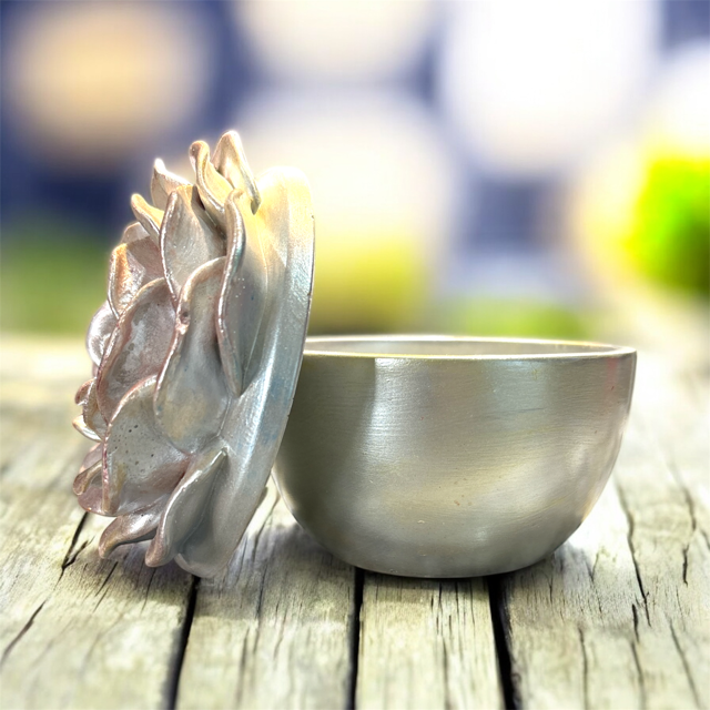 6pc Lot Forever Rose Candle Vessel (Lid Included) - 7 oz