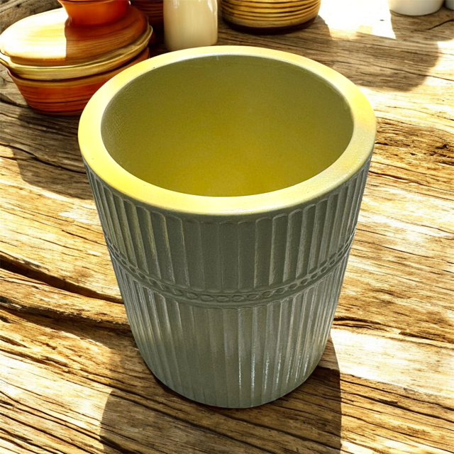 10pc Lot Stripped Candle Vessels (lid included) - 10.5oz