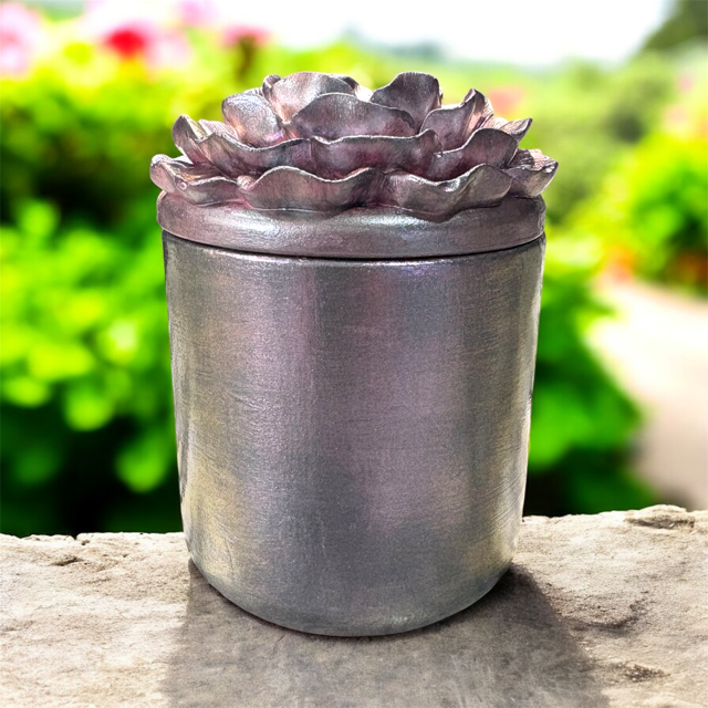 10pc Lot "Bloom" Candle Vessels (lid included) - 6oz