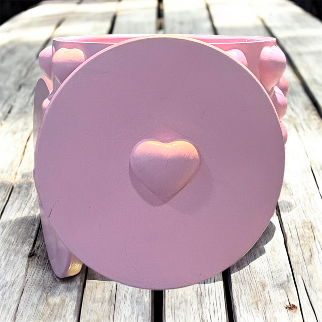 10pc Lot Filled With Love Candle Vessel (lid included) -8.6oz