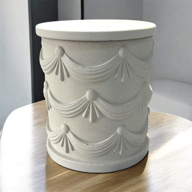 10pc Lot Holiday Ribbon Candle Vessels (lid included) 7oz